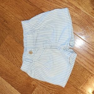 Carter's Blue & White Stripped Sun Shorts 100% Cotton 12 Months